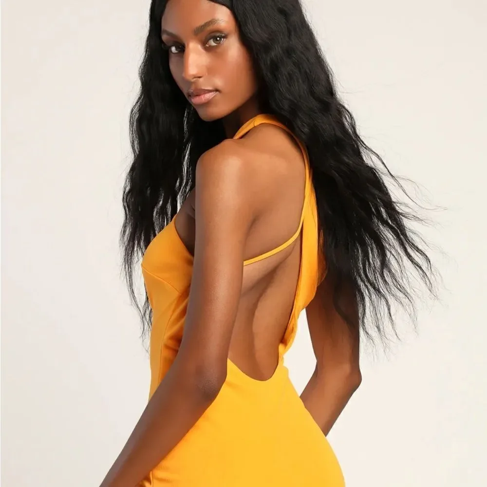 Lulu’s Orange mini dress size XS NWT
